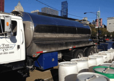 Gasaway truck delivering water for special event in Chicago